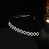 Rhinestone Headband For Women Electroplated Design Princess Pearl Crown Style