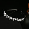 Rhinestone Headband For Women Electroplated Design Princess Pearl Crown Style
