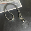 Rhinestone Mobile Phone Lanyard With Love Pattern And Crossbody Chain In Light Luxury Highend Style
