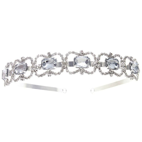 Rhinestone Retro Electroplating Crown Headband For Women Hair Accessories