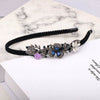 Rhinestone Retro Small Flower Women's Hairband Hair Accessories Electroplated