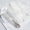 Ribbon Bridal Wedding Belt With Hand Sewn Rhinestone Flower Pattern Woven Waist Sash For Wedding Dresses