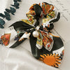 Ribbon Hair Ring Pearl Waist Tie Cloth Ring Large Bowel Rabbit Ear Style High Elasticity Seiko Fabric