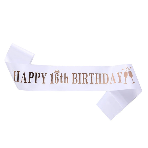Ribbon Shoulder Strap Belt Sardine Material Printing Process For Birthday Party