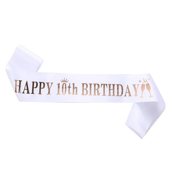 Ribbon Shoulder Strap Belt Sardine Material Printing Process For Birthday Party