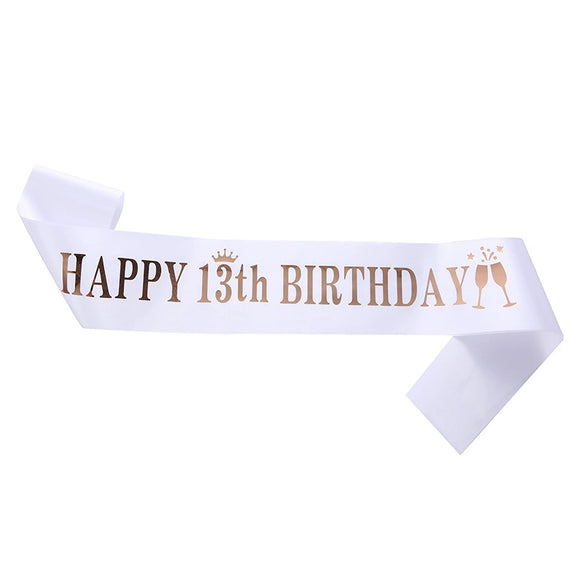 Ribbon Shoulder Strap Belt Sardine Material Printing Process For Birthday Party