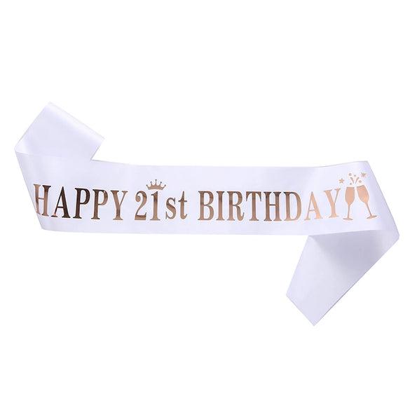 Ribbon Shoulder Strap Belt Sardine Material Printing Process For Birthday Party