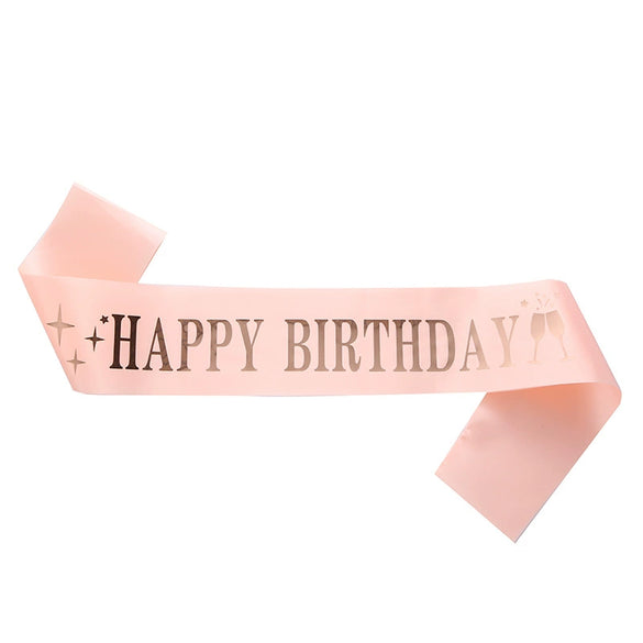 Ribbon Shoulder Strap Belt Sardine Material Printing Process For Birthday Party
