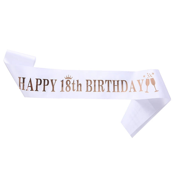 Ribbon Shoulder Strap Belt Sardine Material Printing Process For Birthday Party