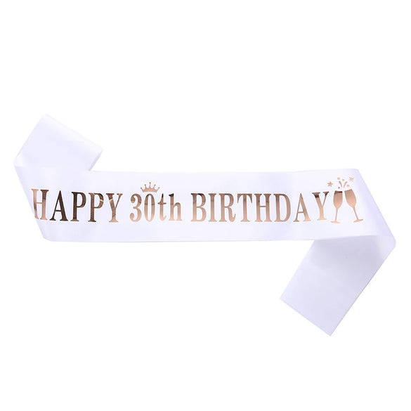 Ribbon Shoulder Strap Belt Sardine Material Printing Process For Birthday Party