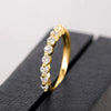 Rig Ring Copper Geometric Zircon Women's