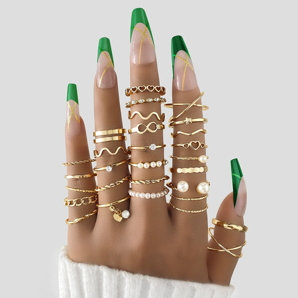 Ring Alloy Geometric Diamond Retro Light Luxury Highend Unisex Women's