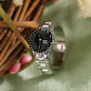 Ring Alloy Geometric Electroplating Unisex Style