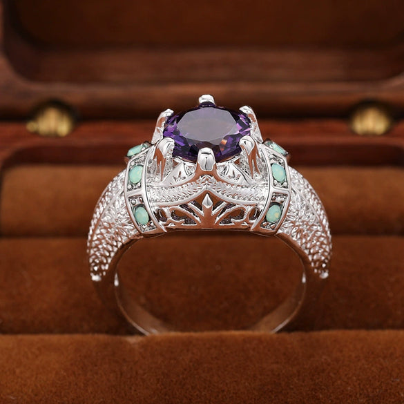 Ring Alloy Geometric Electroplating Versatile Style