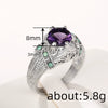 Ring Alloy Geometric Electroplating Versatile Style