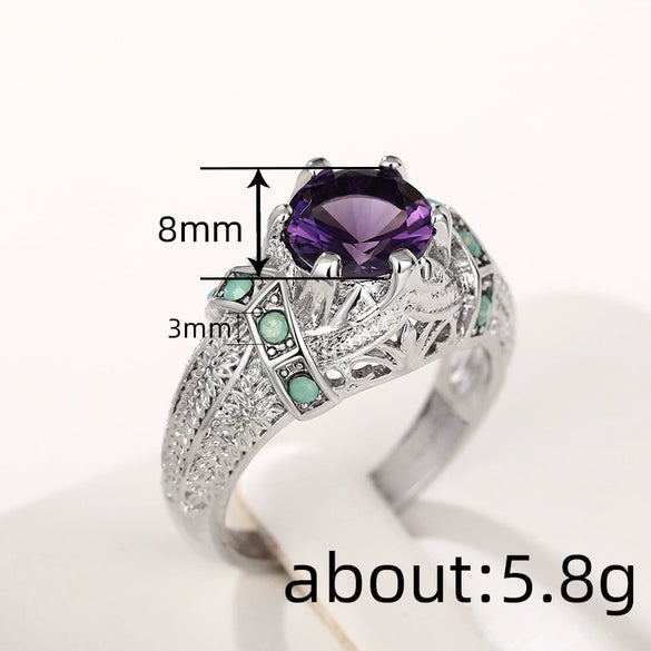 Ring Alloy Geometric Electroplating Versatile Style