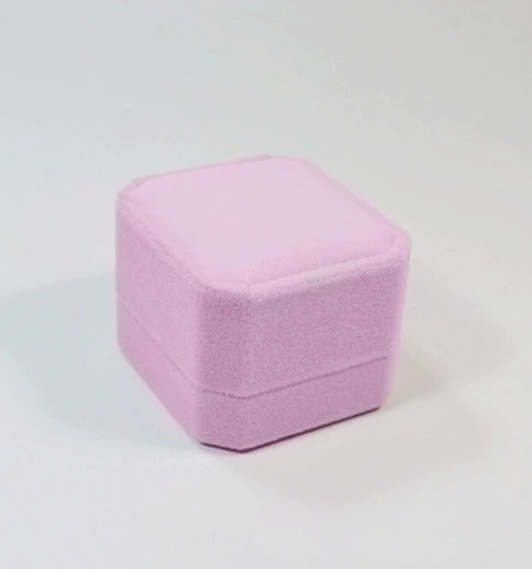 Ring Box Flocking Plastic Universal For Rings Earrings Highgrade