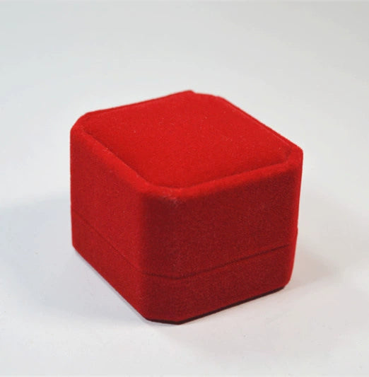 Ring Box Flocking Plastic Universal For Rings Earrings Highgrade