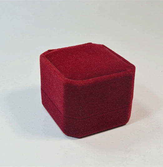 Ring Box Flocking Plastic Universal For Rings Earrings Highgrade