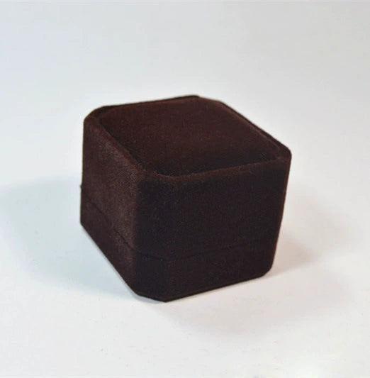 Ring Box Flocking Plastic Universal For Rings Earrings Highgrade
