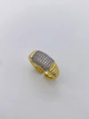 Ring Bracelet Copper Metal Geometric Fashion Microinlaid Zircon 18K Gold Plated