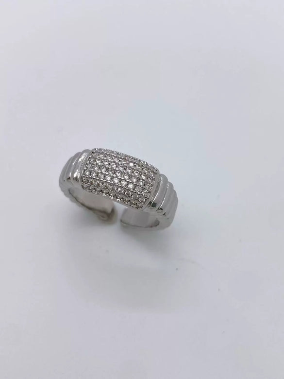 Ring Bracelet Copper Metal Geometric Fashion Microinlaid Zircon 18K Gold Plated