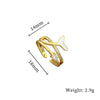 Ring Brass Geometric Crown Cartoon Style Real Gold Electroplated