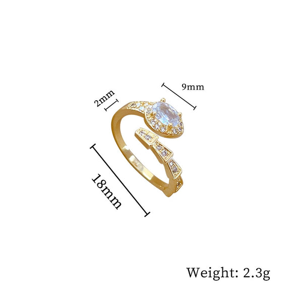 Ring Brass Geometric Crown Cartoon Style Real Gold Electroplated