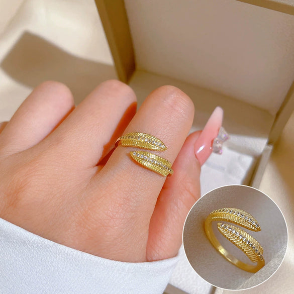 Ring Brass Geometric Crown Cartoon Style Real Gold Electroplated