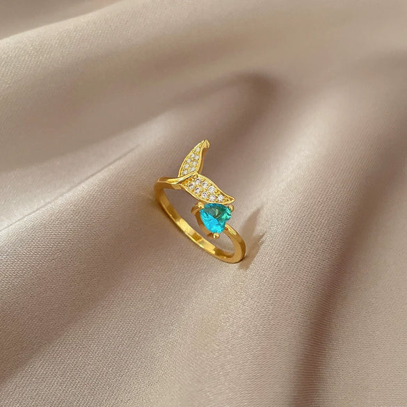 Ring Brass Geometric Crown Cartoon Style Real Gold Electroplated