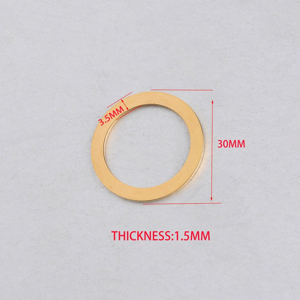 Ring Circle Jewelry Accessories Stainless Steel Fine Polishing