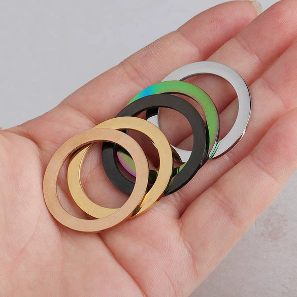 Ring Circle Jewelry Accessories Stainless Steel Fine Polishing