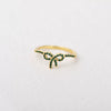 Ring Copper Bow Geometric Style Inlaid With Zircon Women's