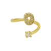 Ring Copper Electroplating Letters Numbers Text Style