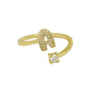 Ring Copper Electroplating Letters Numbers Text Style