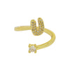 Ring Copper Electroplating Letters Numbers Text Style