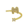Ring Copper Electroplating Letters Numbers Text Style