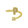 Ring Copper Electroplating Letters Numbers Text Style