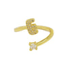 Ring Copper Electroplating Letters Numbers Text Style