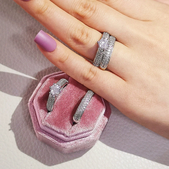 Ring Copper Geometric Electroplating Style For Women
