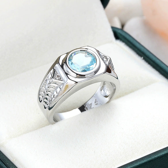 Ring Copper Geometric Electroplating Women's Zircon Jewelry