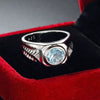 Ring Copper Geometric Electroplating Women's Zircon Jewelry
