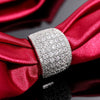 Ring Copper Geometric Inlaid Zircon Ladies Jewelry