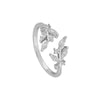Ring Copper Geometric Leaves Flowers Ushaped Electroplating For Women
