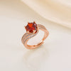 Ring Copper Geometric Style Copper Plated With Real Gold