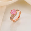 Ring Copper Geometric Style Copper Plated With Real Gold