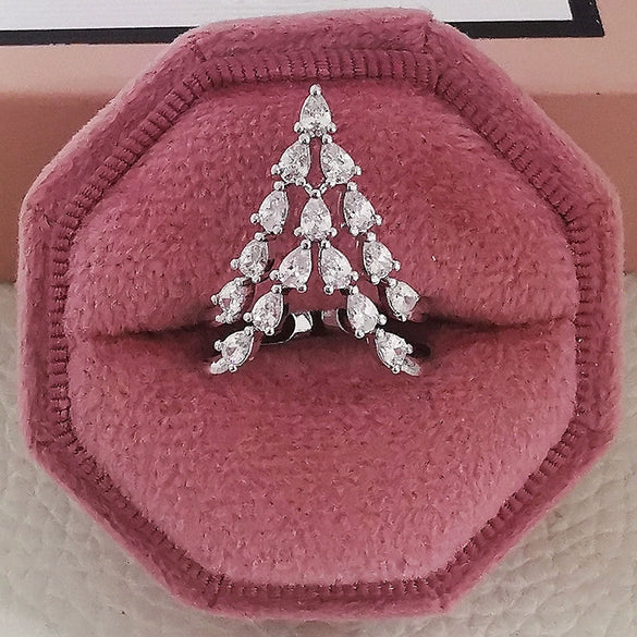 Ring Copper Geometric Style Electroplating Opening Adjustable Women's