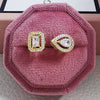Ring Copper Geometric Style Electroplating Opening Adjustable Women's
