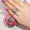 Ring Copper Geometric Style Electroplating Opening Adjustable Women's