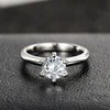 Ring Copper Geometric Zircon Light Luxury Style
